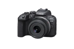 10 r10 frontslantleft rf s 18 45mm f4.5 6.3 is stm s s CANON EOS R10 mirrorless + obiettivo RF-S 18-45mm F4.5-6.3 IS STM