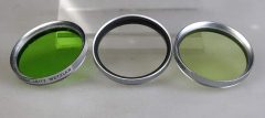 D1085 02 SERIE 3 FILTRI LEITZ 39MM 1UV /GGR VERDE / 0 GIALLO