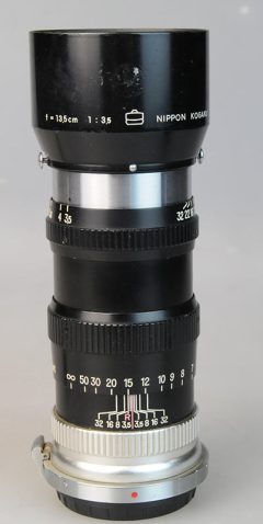 D1686 01 OBIETTIVO NIKKOR Q.C 135:3,5 NIPPON KOGAKU X NIKON TELEMETRO