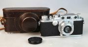 LEICA III C “1941“ TENDINA ROSSA K + OBIETTIVO LEITZ WETZLAR ELMAR 50:3,5 WORLD WAR II