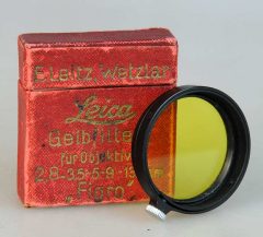 D1727 01 FILTRO GIALLO LEITZ WETZLAR X ELMAR A 36 TIPO B