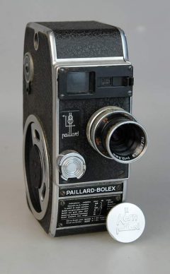 D2161 01 CINEPRESA 8MM BOLEX PAILARD 8L + OBIETTIVO PIZAR 12,5:1,9