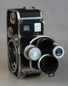 D2164 01 CINEPRESA BOLEX PAILARD B8 OB. YVAR 36MM E 13MM:1,8 TORRETTA GIREVOLE CON DOPPIA OTTICA
