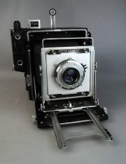 FOTOCAMERA GRAFLEX SPEED GRAPHIC + OBIETTIVO KODAK EKTAR 127:4,7 FOLDING 4X5 OTT. TENDINA E CENTRALE