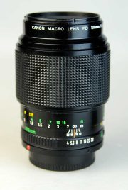 OBIETTIVO CANON FD 100:4 MACRO