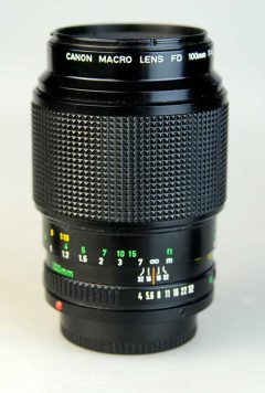 D2416 0 OBIETTIVO CANON FD 100:4 MACRO