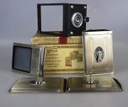 ROLLEIFLEX DORSO ADATTATORE PER PELLICOLE PIANE (DORSO CON VETRO SMERIGLIATO + 3 CHASSIS )
