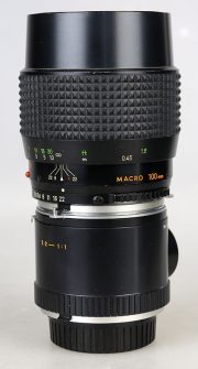 OBIETTIVO MINOLTA 100:3,5 MC MACRO ROKKOR-QE + TUBO MACRO MINOLTA 1:1