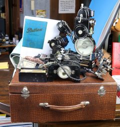 D5180 01 PROIETTORE CINE PHATHE' 9,5 MM "1920" COMPLETO ISTRUZIONI