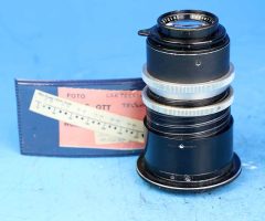 D5254 01 OBIETTIVO TESSAR 12CM:4,5 CARL ZEISS JENA SU ELICOIDE INNESTO NIKON F vintage