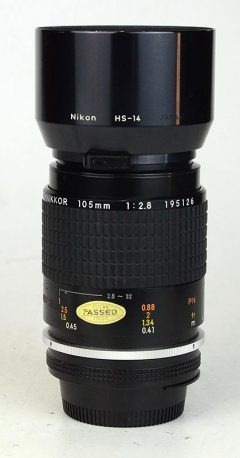 D6940 01 OBIETTIVO NIKON 105:2,8 MICRO NIKKOR AIS