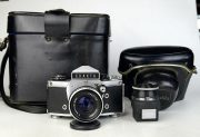 FOTOCAMERA EXAKTA VX1000 + PENTAPRISMA + OBIETTIVO 50:2 PANCOLAR AUS JENA + LUPE + POZZETTO + 3 VETRI MESSA A FUOCO + KENKO 2X MOLTIPLICATORE