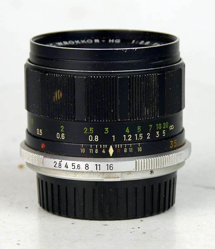 OBIETTIVO MINOLTA MC W.ROKKOR-HG 35:2,8 1 D7410 01