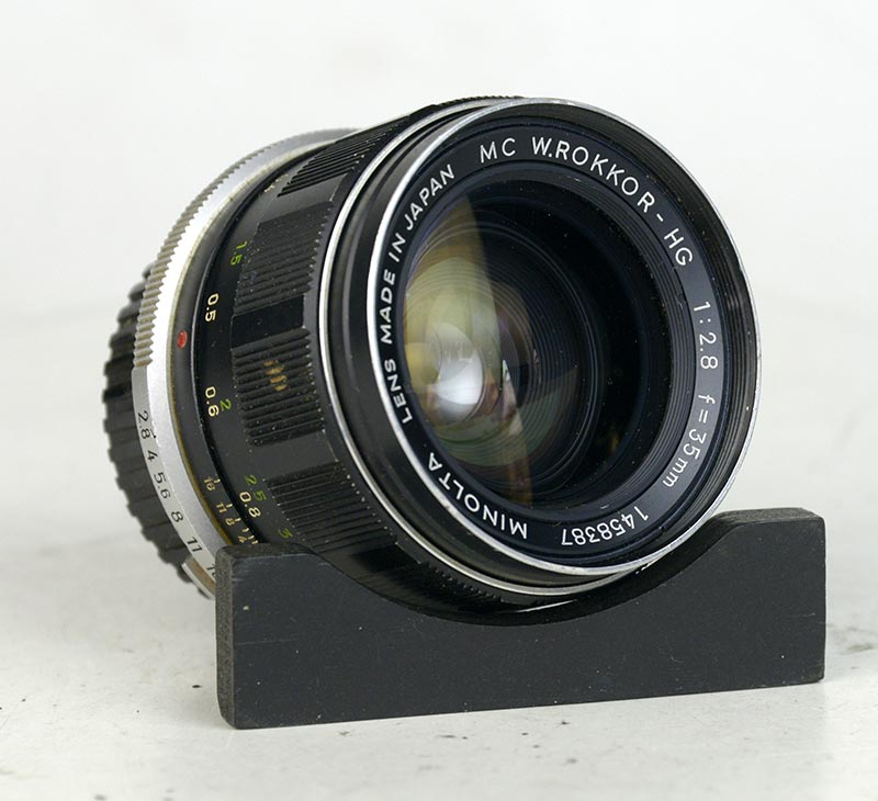 OBIETTIVO MINOLTA MC W.ROKKOR-HG 35:2,8 2 D7410 02