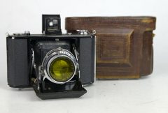 D7412 01 FOTOCAMERA ZEISS IKONTA 520/16 6X6 OBIETTIVO NOVAR ANASTIGMAT 75:3,5