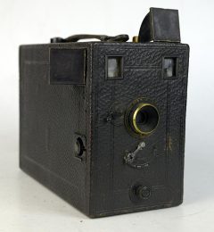 D7423 01 FOTOCAMERA DETECTIVE MADE IN ITALY LEPAGE "MEFISTO" + 4 PORTA LASTRA 9X12