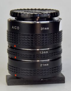 D7675 01 N°3 TUBI DI PROLUNGA MACRO AICO X NIKON AI 13/21/31