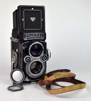 ROLLEIFLEX 3,5 F OBIETTIVO CARL ZEISS PLANAR 75:3,5 (6 LENTI) ESPOSIMETRO CONTAPOSE 12/24