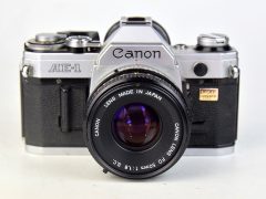 D7702 01 CANON AE1 + OBIETTIVO CANON FD 50:1,8 S.C
