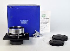 D7713 01 OBIETTIVO ZEISS PLANAR 100:2,8 OTT. SYNCHRO-COMPUR LINOF + PIASTRA LINHOF TECNIKA + CAMMA LINHOF + FILTRO UV SCNEIDER