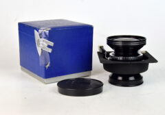 D7849 01 OBIETTIVO SCHNEIDER SUPER ANGULON 75:5,6 TECHNIKA OTTURATORE LINHOF + PIASTRA TECNIKA 4X5 + CAMMA