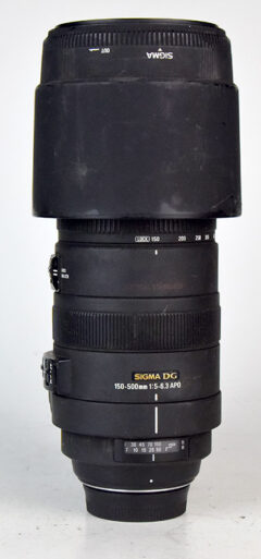 D7936 01 OBIETTIVO SIGMA AF-S PER NIKON 150-500:5-6,3 APO DG STABILIZED FX paraluce