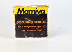 d7787 01 VETRINO FOCUSING SCREEN N°3 PER MAMIYA C330 IMMAGINE SPEZZATA SPOT 6°