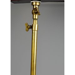 stativo da banco con piede fusione Torino colonna e testa ottone alt. 30/cm-38Cm. stativo da banco con piede fusione Torino colonna e testa ottone alt. 30/cm-38Cm.