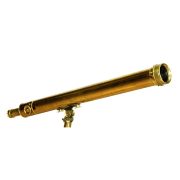 Telescopio ottone W. Vray London cassa legno treppiede ottiche aggiuntive