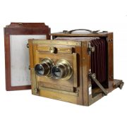 Mackenstein Paris Stereo 12x16 cm. ob. ottone Rodenstock Rectiazamat 21cm:8 +1 chassis