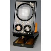Pantascopio laccato e decorato X visionare carte 9X 18 stereo (francese)