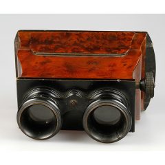 Visore stereo per positivi 9x18 in radica francese (18XX) Visore stereo per positivi 9x18 in radica francese (18XX)