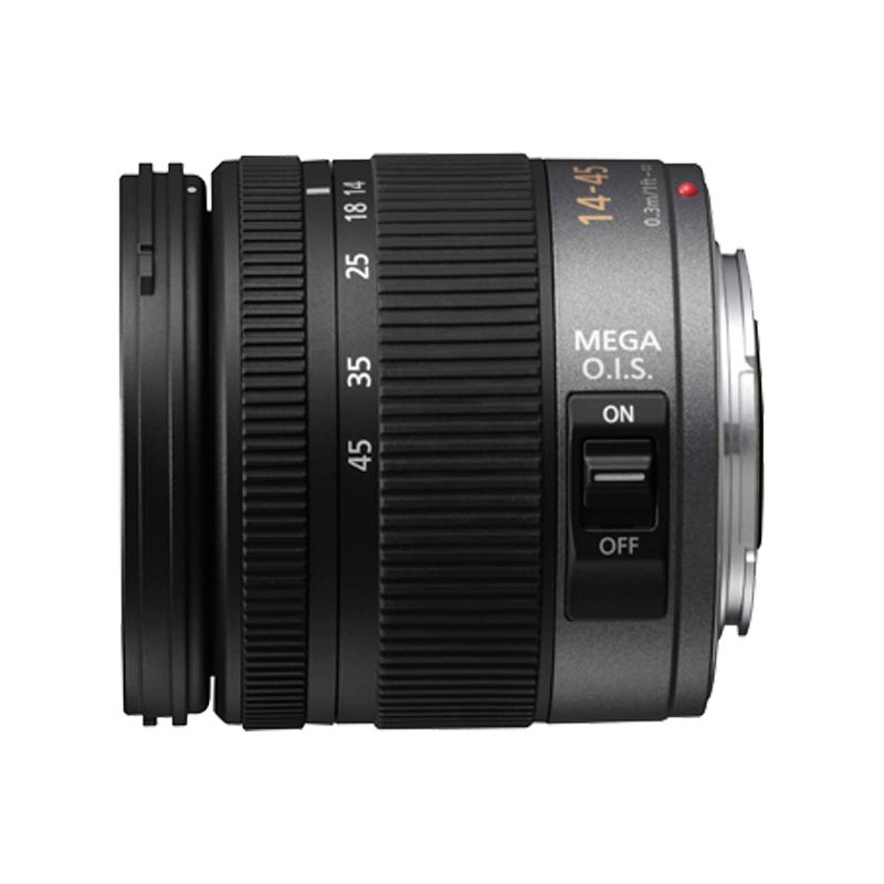 PANASONIC Lumix G vario lens 14-45mm (equiv. 28-90mm), F3,5-5,6 ASPH stabilizzatore ottico d'immagine MEGA 1 913 thickbox default Obiettivo Lumix G vario lens 14 45mm equiv. 28 90mm F35 56 ASPH stabilizzatore ottico dimmagine MEGA